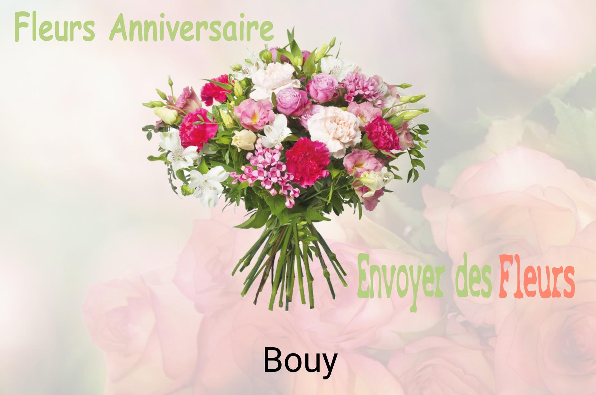 Bouquet de fleurs d’anniversaire livré à Bouy
